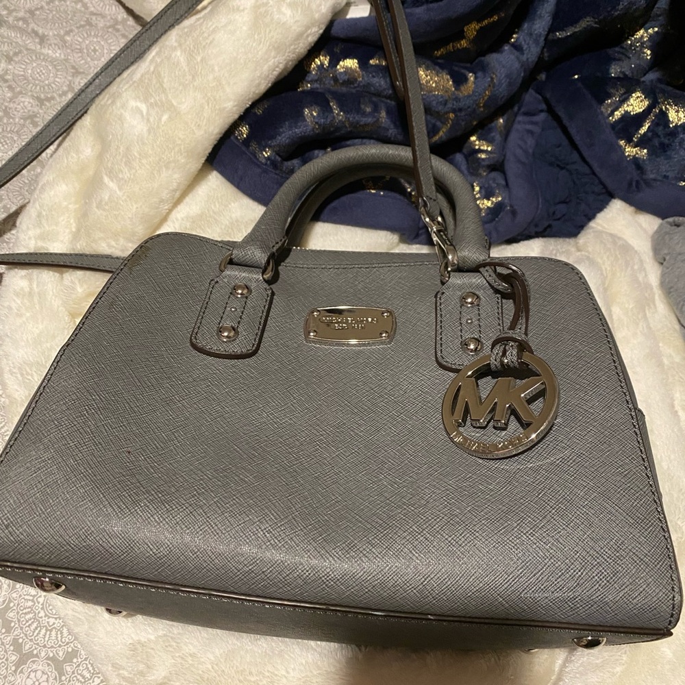 Michael Kors medium Crossbody strap in the color gray make offer